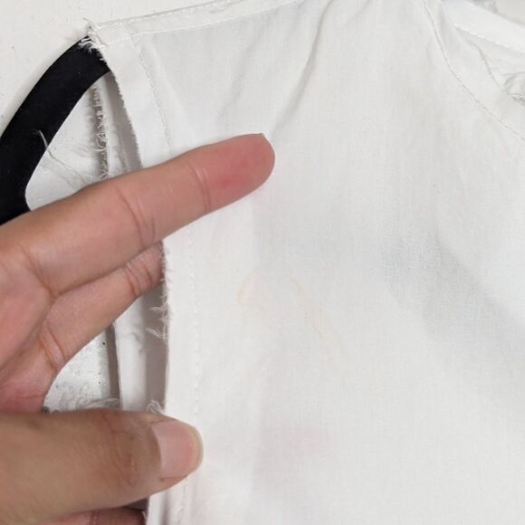 Nuovo Borgo Wide Leg Oversized Sleeveless Belted Jumpsuit Black White IT44 US 10 - Picture 12 of 12